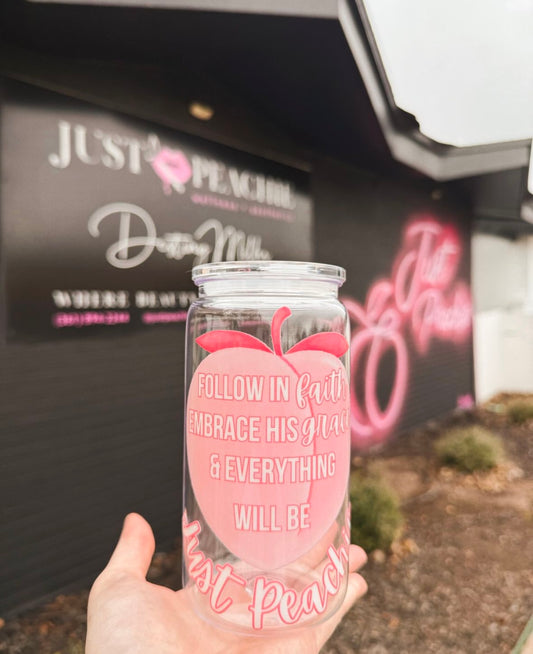 JP • Follow In Faith Peachie Plastic Cup